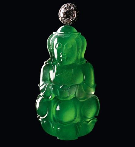 玻璃种帝王绿翡翠 翡翠玻璃种和帝王绿哪个值钱